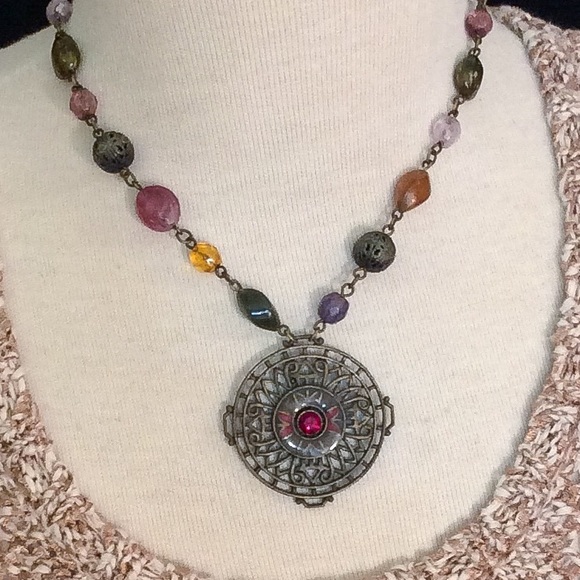 BLACK FRIDAY SALE $10  Mandala Beaded Necklace - Picture 5 of 8